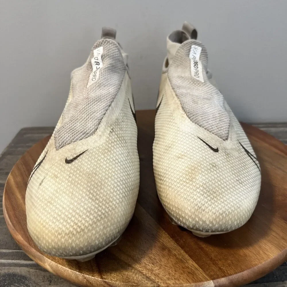 Nike Vapor Edge Pro 360 Mens Size 12 Sneakers White/Gold Football AO8277-111